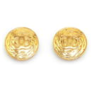 Pendientes de clip Chanel Gold CC