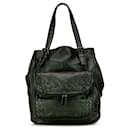 Bottega Veneta Green Intrecciato Iridescent Scarabee Tote