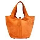 Hermes Clemence Picotin 18 Leather Handbag in Good condition - Hermès