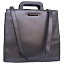 GUCCI Bolso De Mano De Cuero 2manera plata 001 2058 1853 6 autenticación 74662 - Gucci