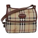 Burberrys Nova Check Shoulder Bag PVC Leather Beige Auth 76100 - Autre Marque