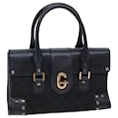 GUCCI GG Lona Bolso De Mano Negro 124286 autenticación 76395 - Gucci