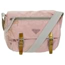 PRADA Sac Bandoulière Nylon Rose Auth 76172 - Prada