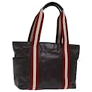 BALLY Tote Bag Leather Brown Auth bs14717 - Bally