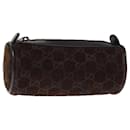 GUCCI GG Canvas Pouch Brown 039 1669 auth 74687 - Gucci