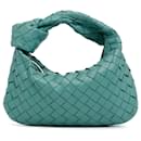 Sac à main bleu Bottega Veneta Mini Intrecciato Jodie