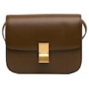 Sac à bandoulière Celine Medium Classic Box marron - Céline