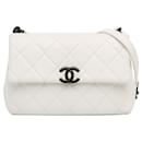 White Chanel Medium Caviar My Everything Flap Crossbody Bag