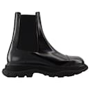 Treadslick Ankle Boots - Alexander McQueen - calf leather - Black - Alexander Mcqueen