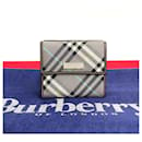 Burberry Nova Check Nylon Trifold Wallet  Canvas Short Wallet in Good condition