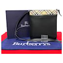 Burberry Leather Nova Check Crossbody Bag  Leather Crossbody Bag in Good condition