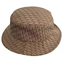 2004 Dior Galliano Oblique Jacquard Bucket Hat Diorissimo Trotter - Christian Dior