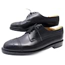 NEW JM WESTON DERBY SHOES 579 TRIPLE INSOLES 10.5E 44.5 LARGE BLACK - JM Weston