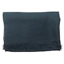 Hermès stole 145 x 200 CM IN BLACK CASHMERE & WOOL WOOL CASHMERE SCARF