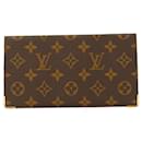 Portefeuille Louis Vuitton Monogram M62223 en cuir PVC marron en très bon état