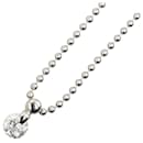 [LuxUness] Platin Diamant Anhänger Halskette Metall Halskette in ausgezeichnetem Zustand - & Other Stories