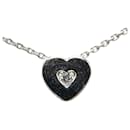 LuxUness 18k Gold Diamond Heart Pendant Necklace  Metal Necklace in Excellent condition - & Other Stories