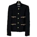 Veste en tweed noir de style Harley Bieber 2021 - Chanel