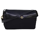 GUCCI Bolso de hombro Micro GG Canvas Web Sherry Line Negro 67 01 4426 autenticación 76402 - Gucci