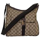 GUCCI GG Canvas Shoulder Bag Beige 131211 auth 75979 - Gucci