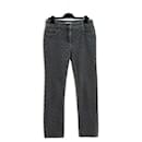 Pre Fall 2012 Chanel Jean FR40 Bombay Black Quilted Denim Jeans UK12 US10