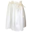 Atlantique Ascoli White Cotton Pique Skirt - Autre Marque