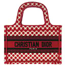 Tote tipo libro Dior Mini Dioramour rojo