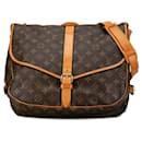 Marrom Louis Vuitton Monograma Saumur 35 Saco Crossbody