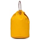 Yellow Hermès Toile Polochon Mimile Backpack