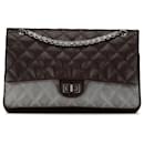 Braune Chanel Caviar und schillerndes Kalbsleder Reissue 2.55 Double Flap 226 Schultertasche