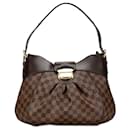 Borsa a tracolla Louis Vuitton Damier Ebene Sistina MM marrone