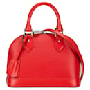 Bolso satchel Louis Vuitton Epi Alma BB rojo