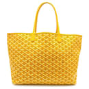 Yellow Goyard Goyardine Saint Louis PM Tote Bag