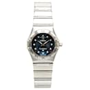 Silver OMEGA Quartz Stainless Steel Cindy Crawford Constellation Watch - Omega