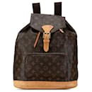 Mochila marrón Louis Vuitton con monograma Montsouris GM