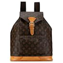 Mochila marrón Louis Vuitton con monograma Montsouris GM