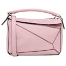 Bolsa pequena rosa Loewe com quebra-cabeça