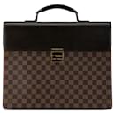 Borsa da lavoro marrone Louis Vuitton Damier Ebene Altona PM