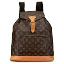 Mochila marrón Louis Vuitton con monograma Montsouris GM