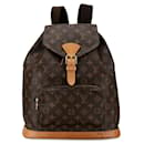 Mochila marrón Louis Vuitton con monograma Montsouris GM