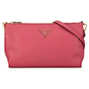 Bolso bandolera Prada Vitello Daino rosa