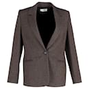 Victoria, Victoria Beckham Fitted Jacket In Brown Wool