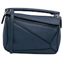 Borsa mini puzzle Loewe blu