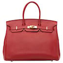 Hermès Rouge Togo Birkin Retourne 35