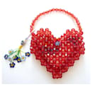 Pero beaded heart mini bag - Autre Marque