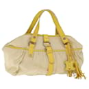 CELINE Tote Bag Canvas Beige Auth 76022 - Céline