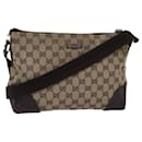 GUCCI Bolso de hombro de lona GG Beige 114273 autenticación 76165 - Gucci