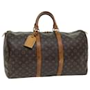 Louis Vuitton Monograma Keepall 50 Boston Bag M41426 Autenticação de LV 75916