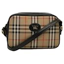 Bolsa de ombro Burberrys Nova Check Canvas Bege Preto Auth ep4300 - Autre Marque