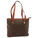 CELINE Borsa tote in tela macadam PVC marrone Auth 76415 - Céline